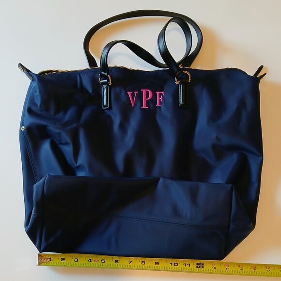 C Wonder Nylon Oversized Blue Handbag EUC - Picture 6 of 9